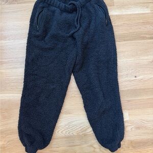 SKIMS Cozy Sherpa Jogger Pants - Black